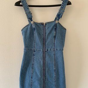 Overall Denim Dress